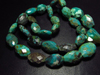 172 Ctw - Full Strand - Natural ARIZONA - Tourquise - Huge Size 12 - 19 mm Faceted Nuggest Gorgeous Sparkle Old Looking Nice Pattern